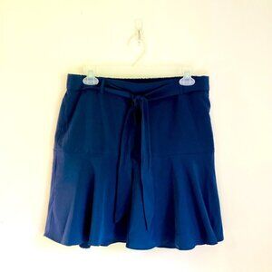 Ladies Navy Blue Athletic Skort By Soho Apparel W/ Front Tie Size M